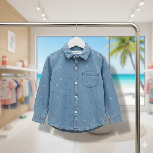 Camisa manga larga para niño